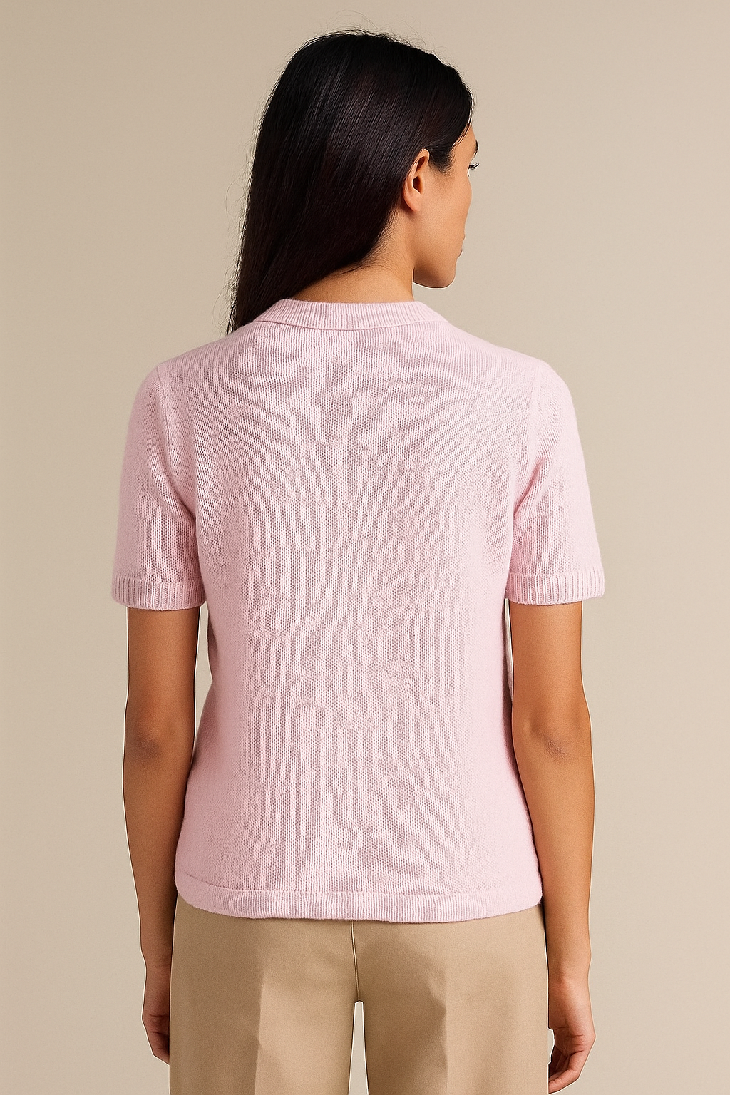 Elaris™ Knitted Diamond Button Cardigan - Image 3