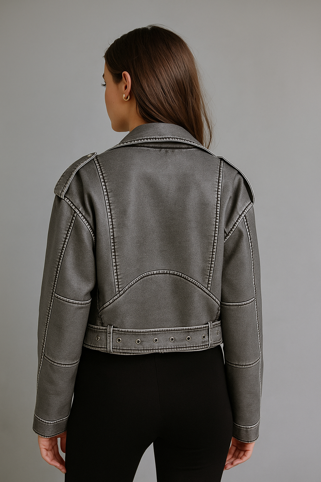 Veyra™ Vintage Washed Leather Jacket - Image 3