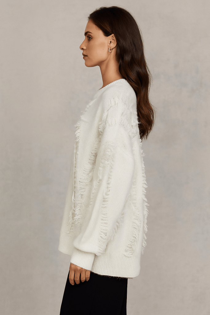 Elaris™ Knitted Tassel Detail Sweater