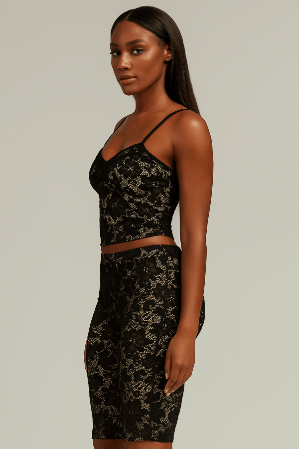 Corvina™ Lace Top & Capri Bottoms Set - Image 3