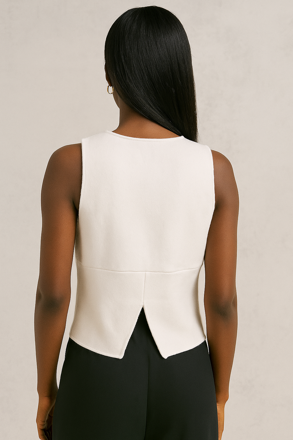 Valoria™ Knit Sleeveless Cropped Vest - Image 5