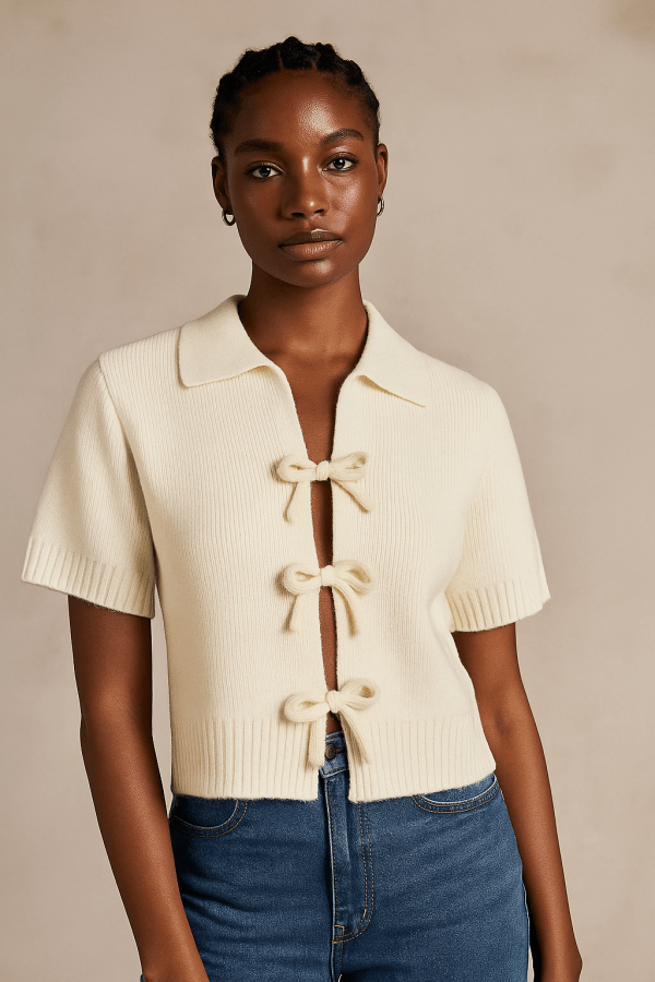 Lunara™ Knitted Short Sleeved Top