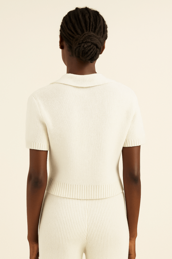 Lunara™ Knitted Short Sleeved Top - Image 4