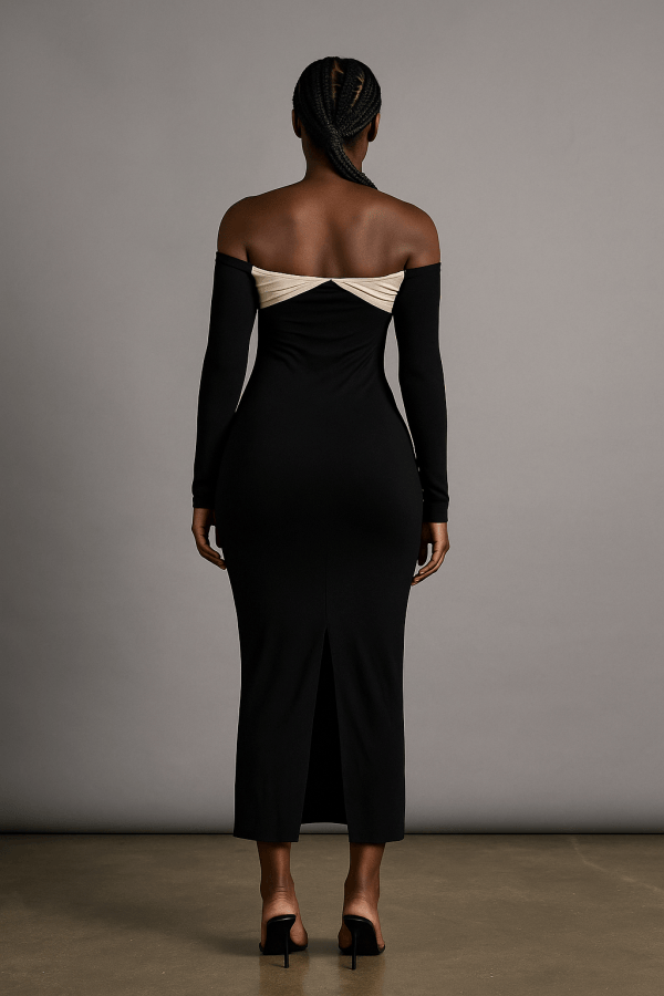 Lunara™ Strapless Long Sleeve Bodycon Maxi Dress - Image 3