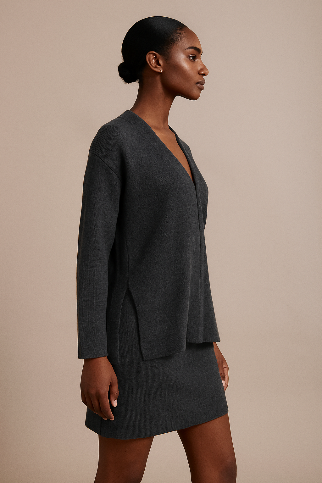 Veyra™ Knit Cardigan & Mini Skirt Set - Image 3