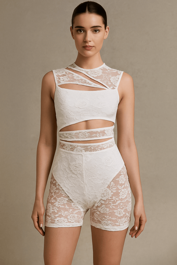 Veyra™ Sleeveless Mesh Playsuit - Image 2