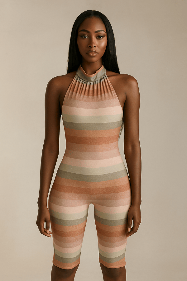 Orlena™ Backless Gradient Romper - Image 2