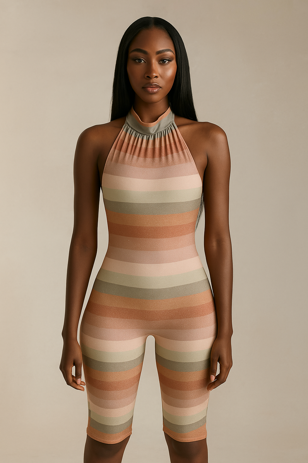 Orlena™ Backless Gradient Romper - Image 2