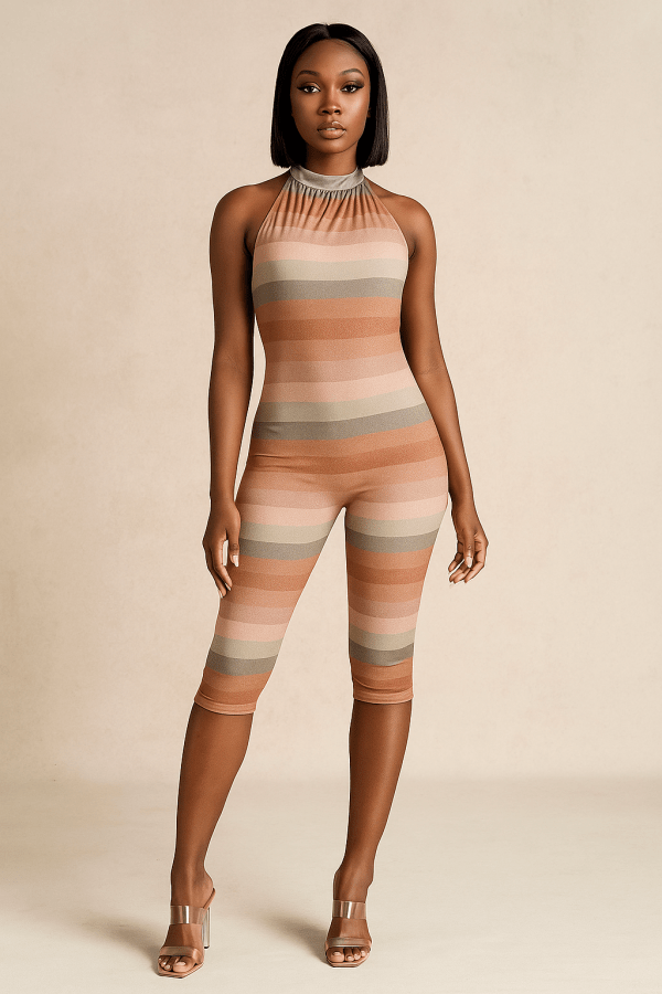 Orlena™ Backless Gradient Romper