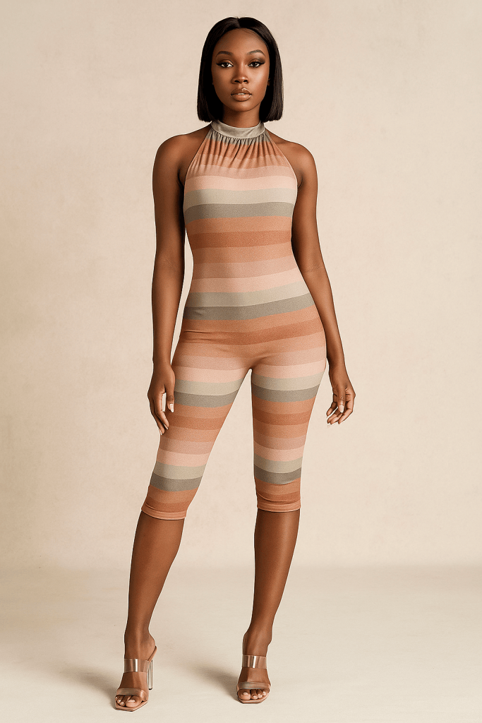 Orlena™ Backless Gradient Romper