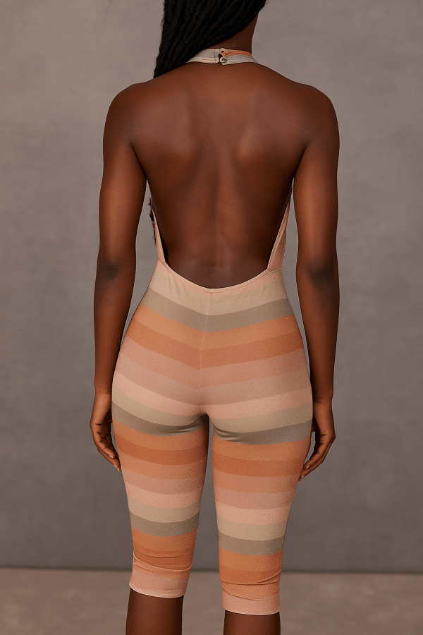 Orlena™ Backless Gradient Romper - Image 4