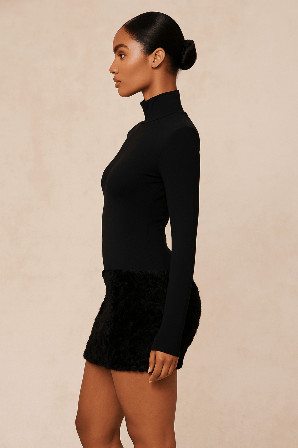 Lunara™ Turtleneck Long Sleeve Mini Dress - Image 2