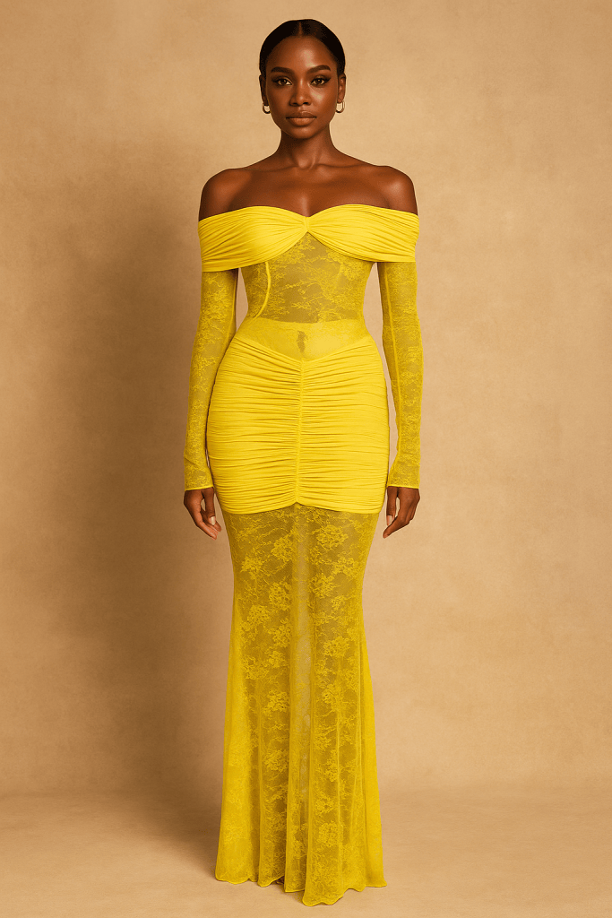 Orlena™ Off-Shoulder Hollow Out Maxi Dress