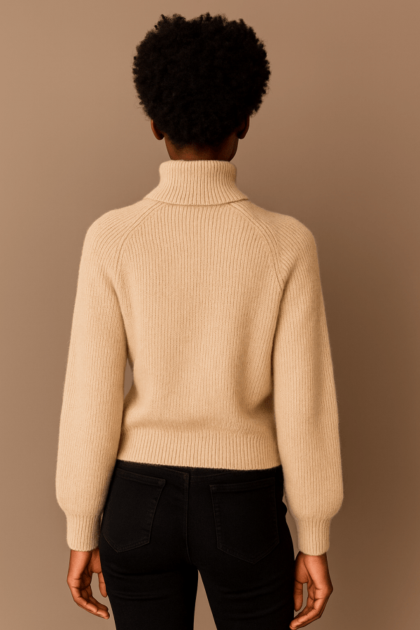 Solenne™ Knitted Pullover Fur Sweater - Image 3