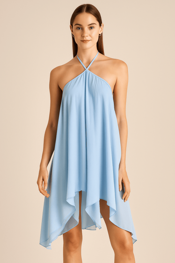 Amoura™ Sleeveless Halter Ruffle Mini Dress - Image 4