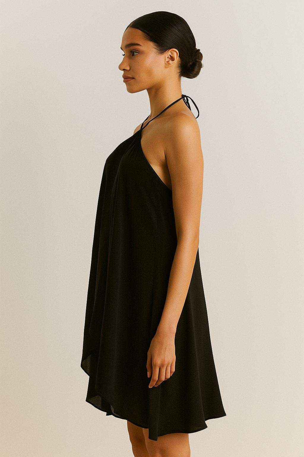 Amoura™ Sleeveless Halter Ruffle Mini Dress - Image 2
