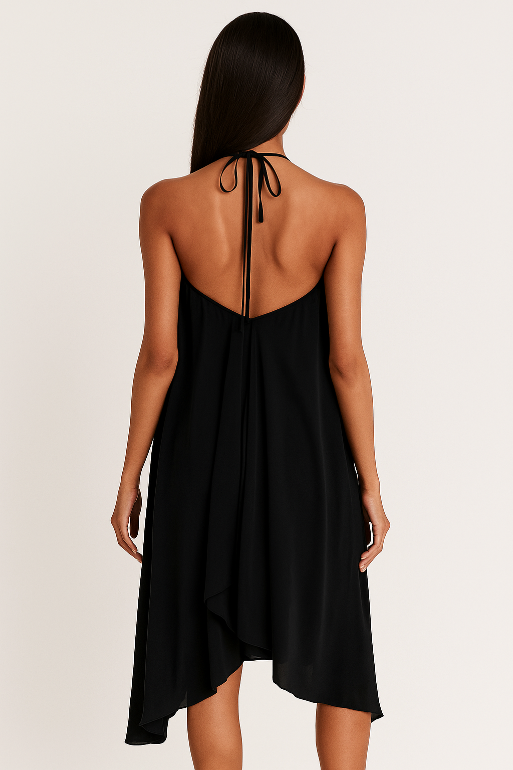 Amoura™ Sleeveless Halter Ruffle Mini Dress - Image 3