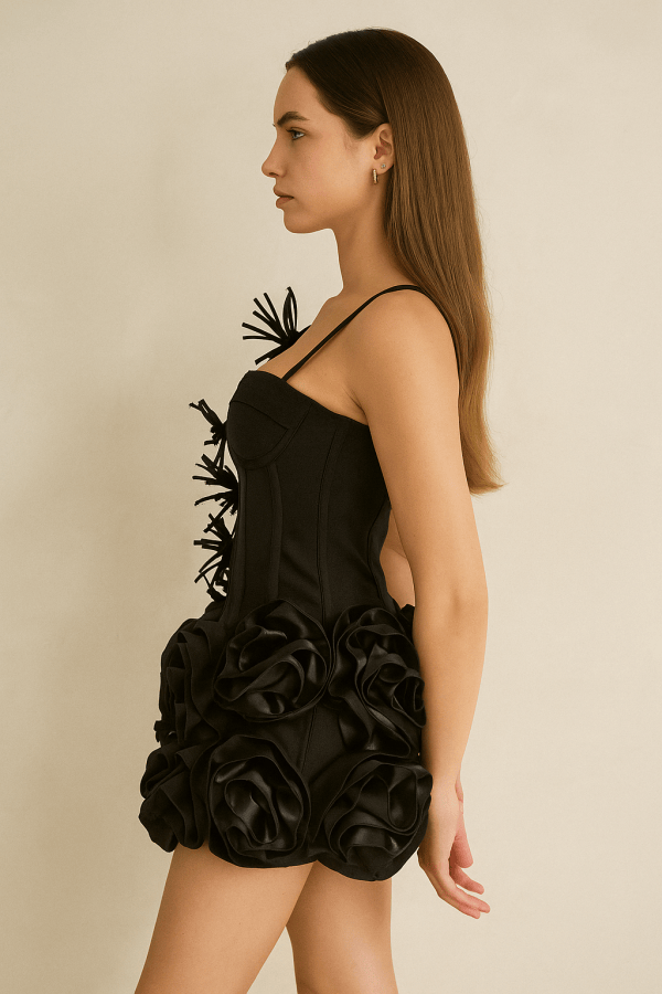 Fleur™ Halter Corset Floral Mini Dress - Image 3