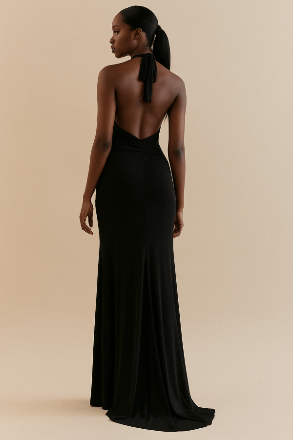 Alina™ Sleeveless Ruched Draped Bodycon Maxi Dress - Image 3