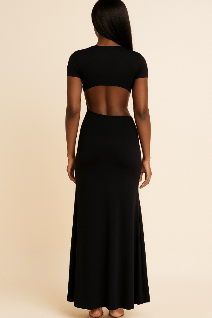 Valeria™ Cutout Pleated Maxi Dress