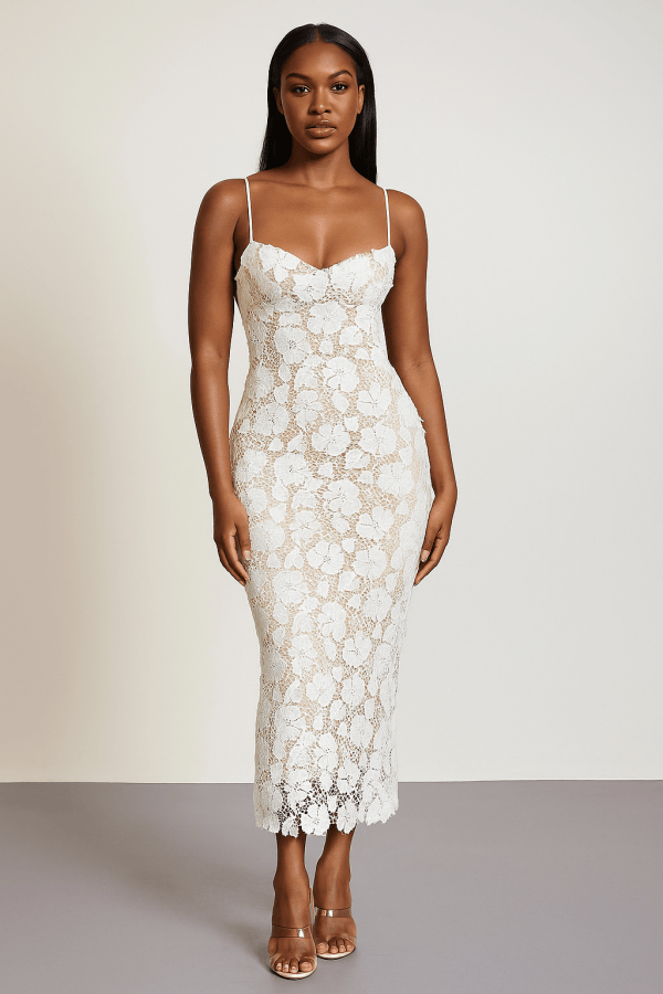Elowen™ Sleeveless Lace Maxi Dress - Image 1