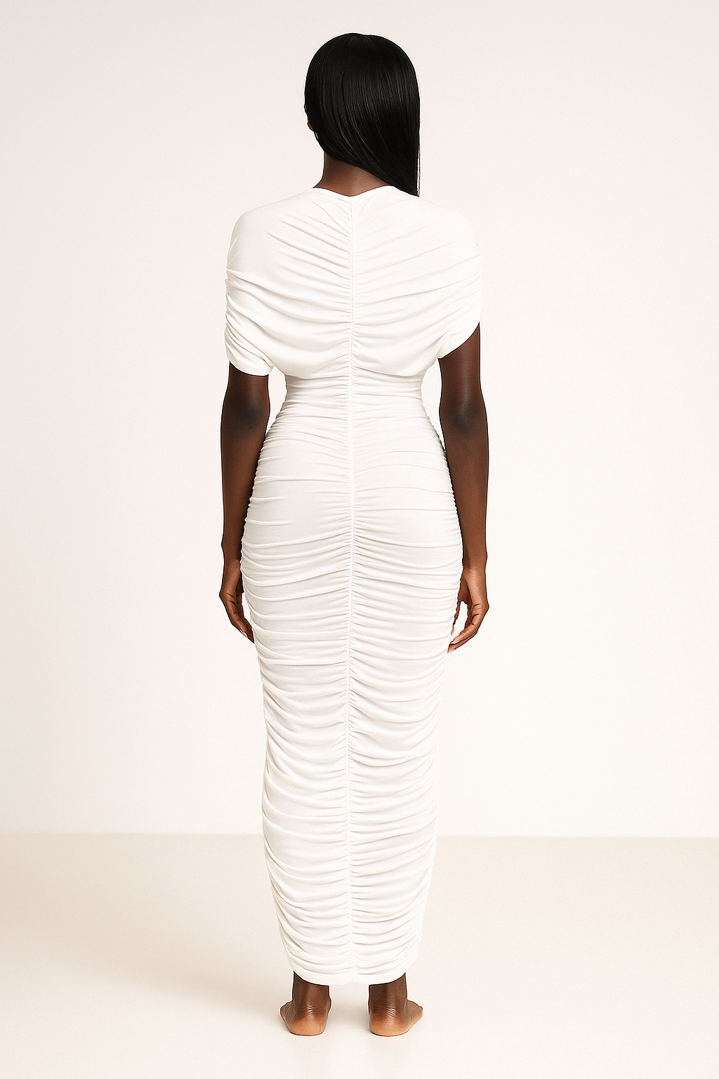 Seraphine™ Sculpted Ruched Cutout Maxi Dress - Image 3