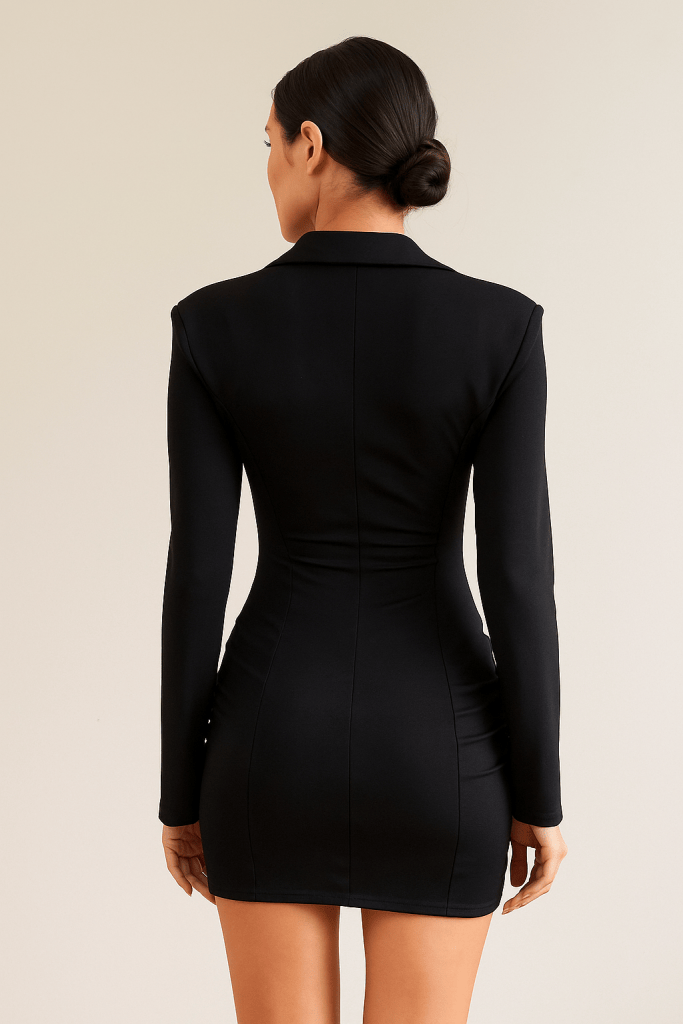 Monaco™ Structured Plunge Blazer Mini Dress