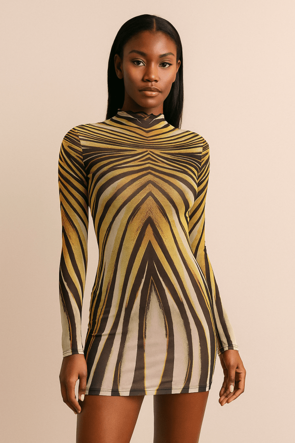 Siren Mirage™ Bodycon Mesh Mini Dress