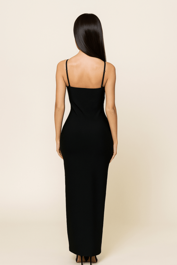 Valencia™ Pearl-Vine Sculpt Maxi Dress - Image 3