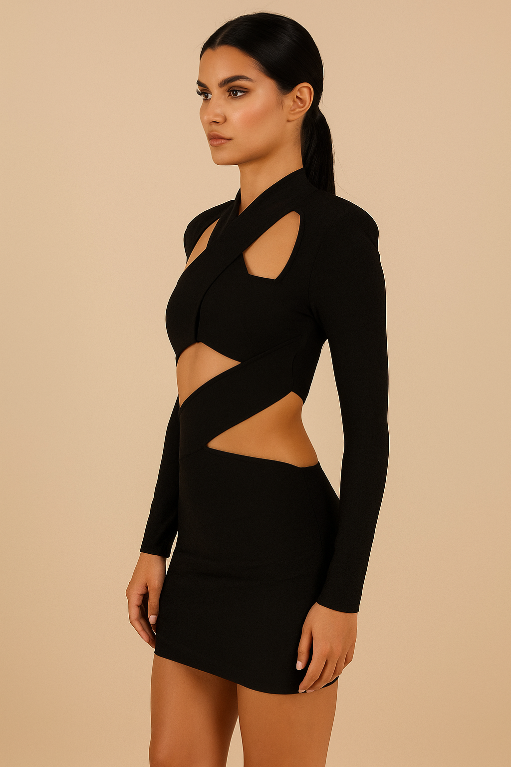 Seraphine™ Cut-Out Sculpt Mini Dress - Image 2