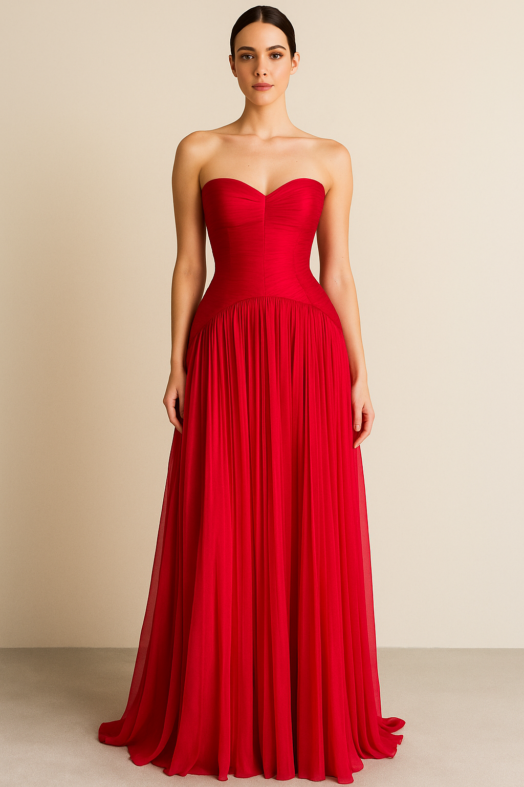 Scarletta™ Strapless Chiffon Maxi Dress - Image 2