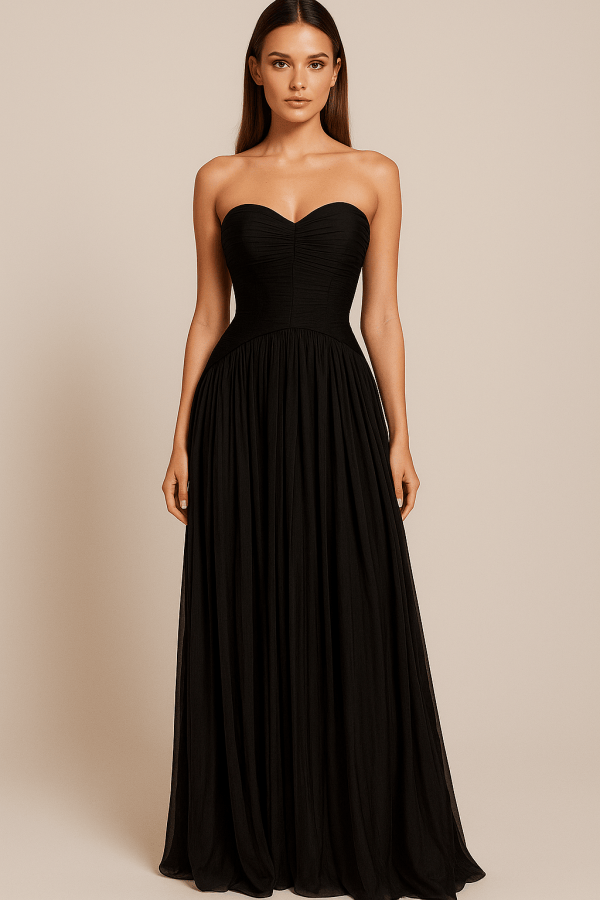 Scarletta™ Strapless Chiffon Maxi Dress - Image 4