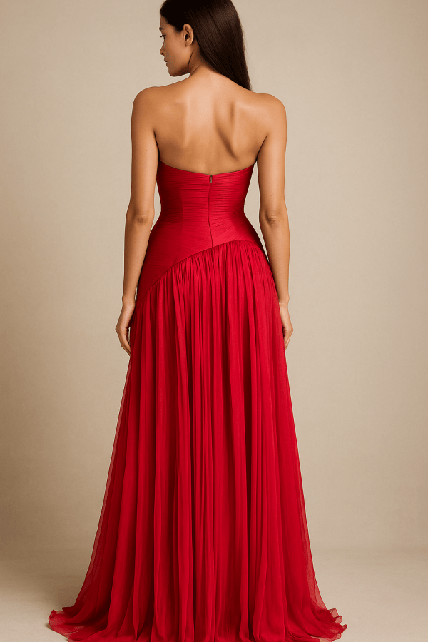 Scarletta™ Strapless Chiffon Maxi Dress - Image 5