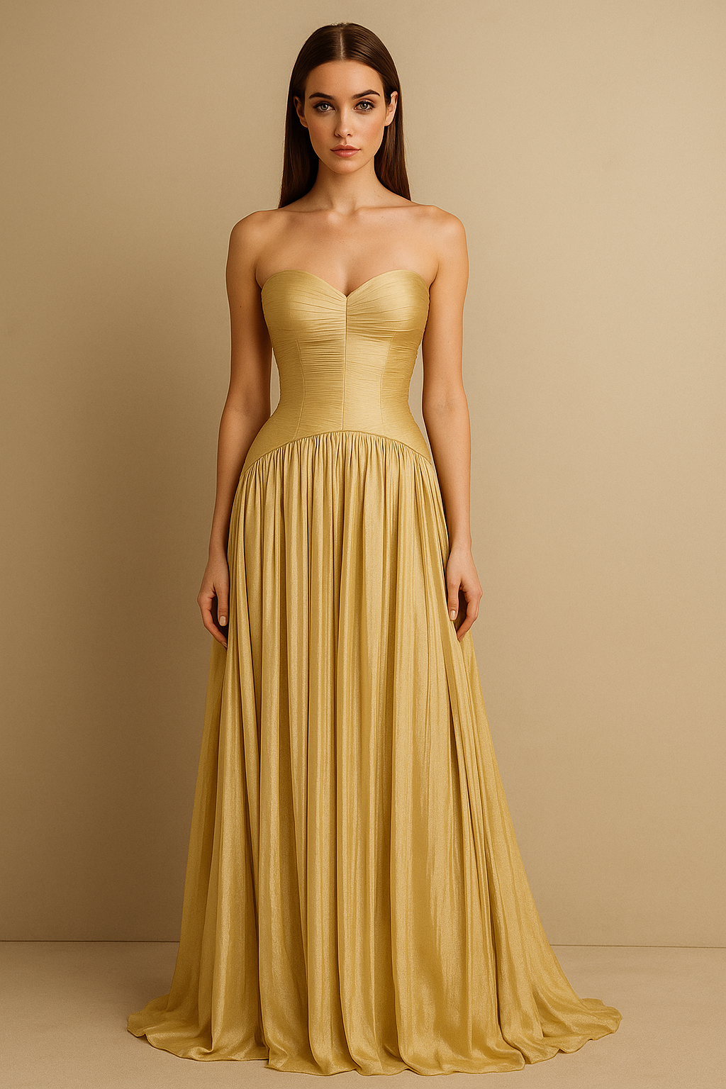Scarletta™ Strapless Chiffon Maxi Dress - Image 1