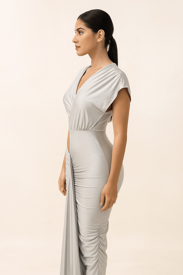 Seraphina™ Draped Cut-Out Maxi Dress - Image 2