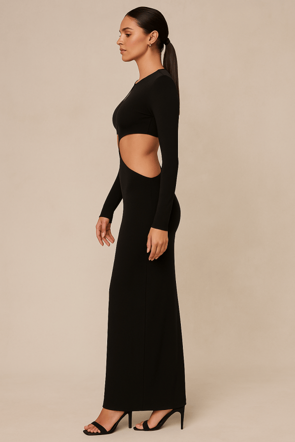 Onyxa™ Cut-Out Long Sleeve Maxi Dress - Image 2