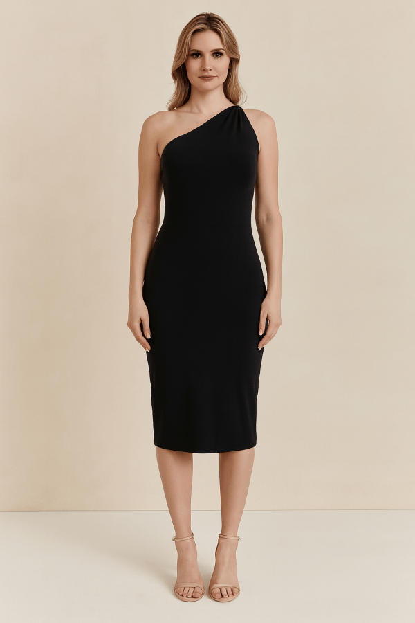 Fiorenza™ One Shoulder Sculpt Midi Dress - Image 4