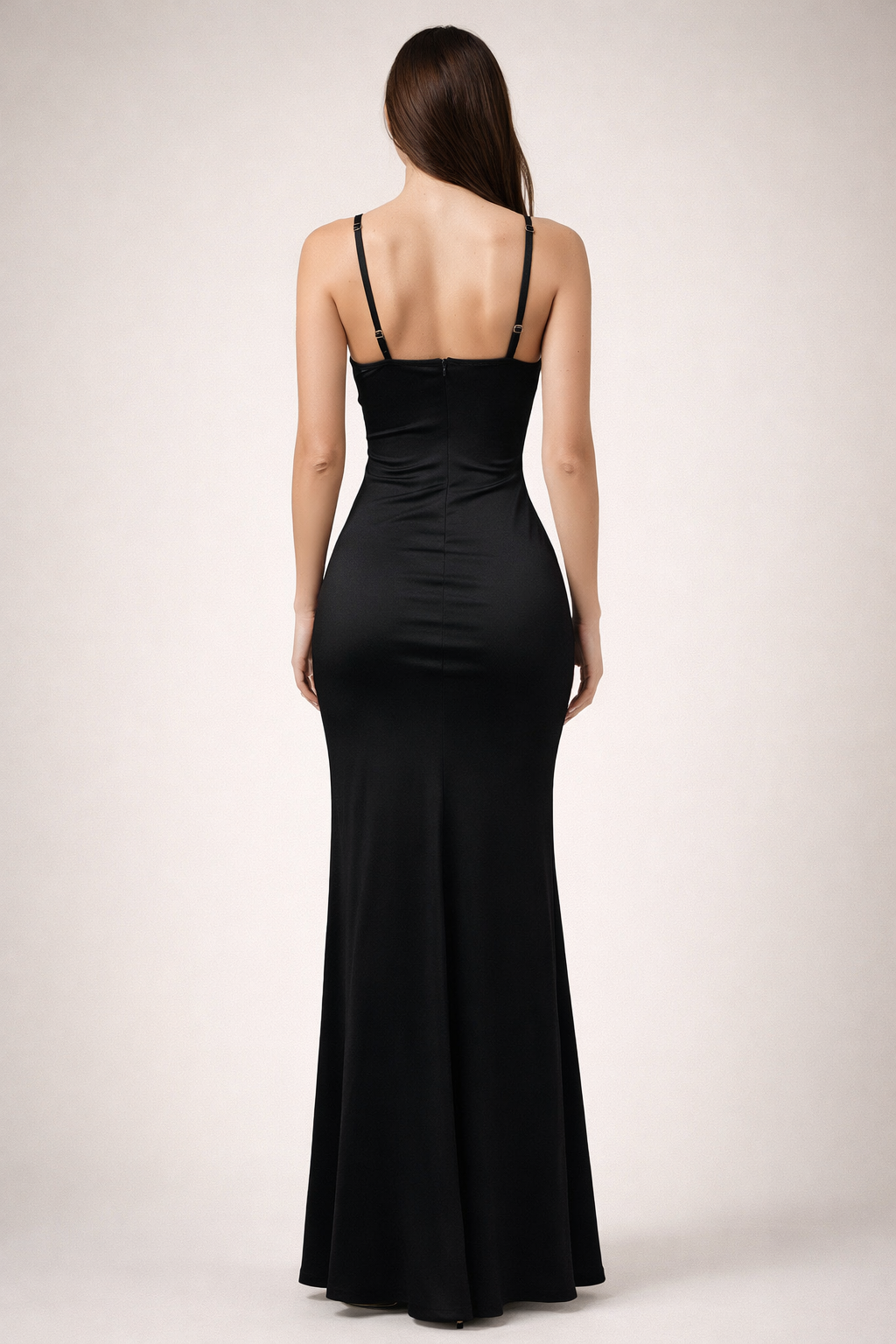 Sorella™ Satin Wrap-Slit Maxi Dress - Image 3
