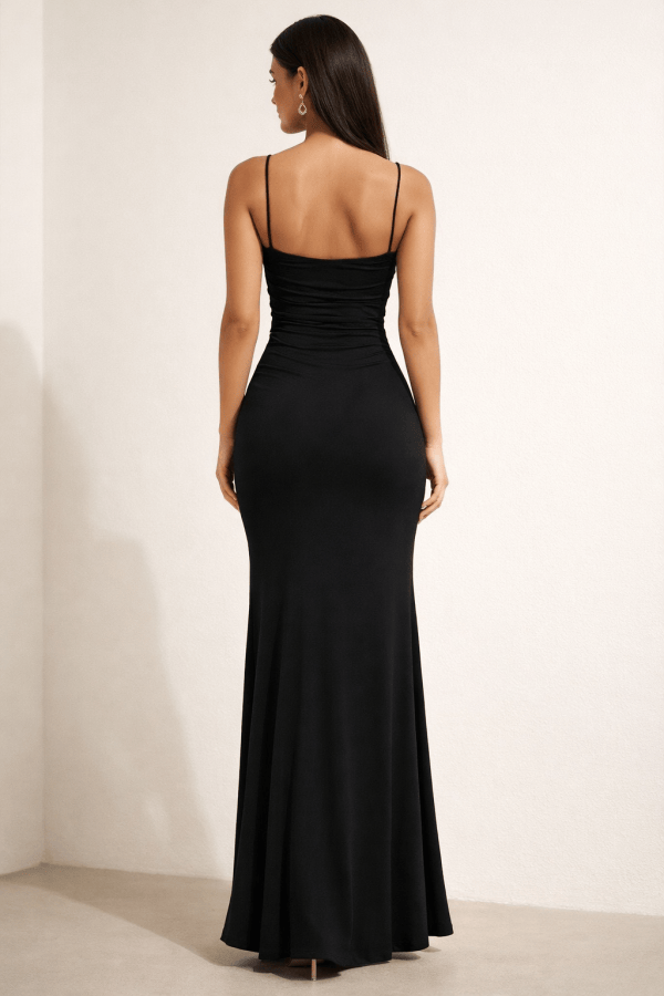 Elara™ Ruched Bodycon Maxi Dress - Image 6