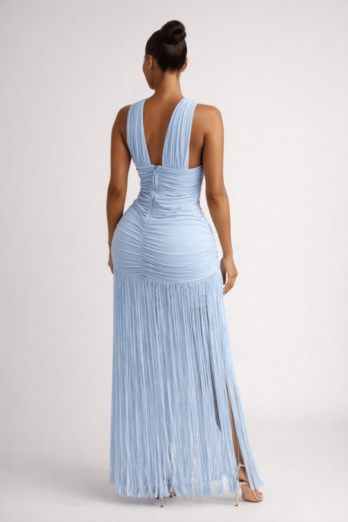 Aurelia™ Tassel Halter Maxi Dress