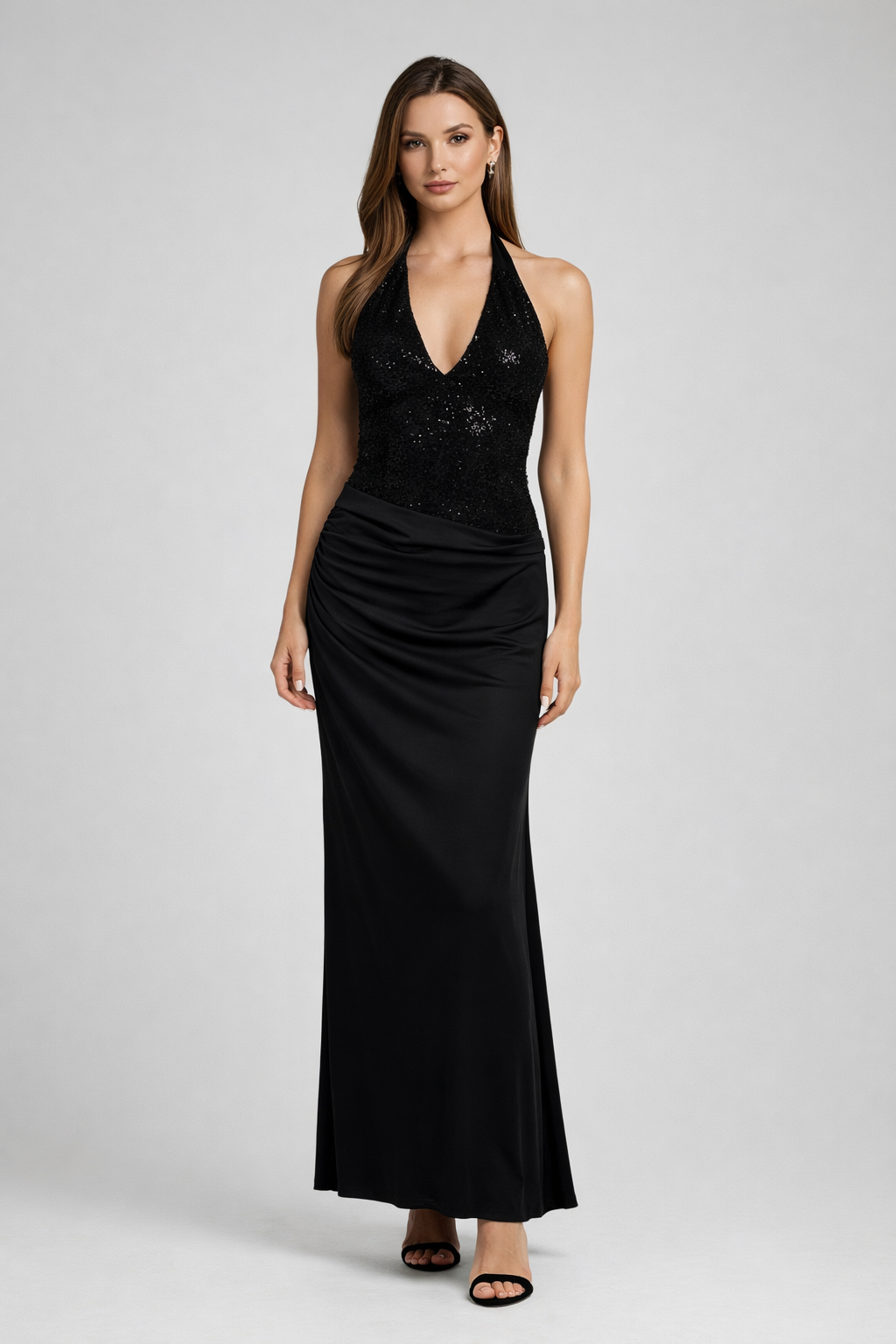 Valeria™ Sequin Halter Maxi Dress - Image 4