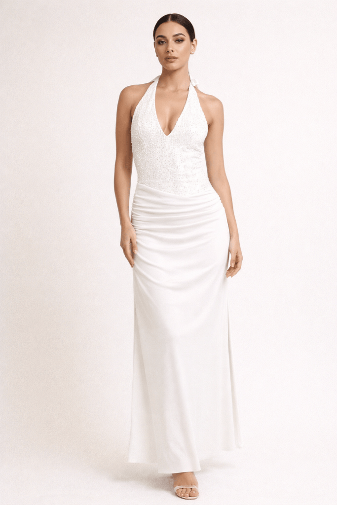 Valeria™ Sequin Halter Maxi Dress