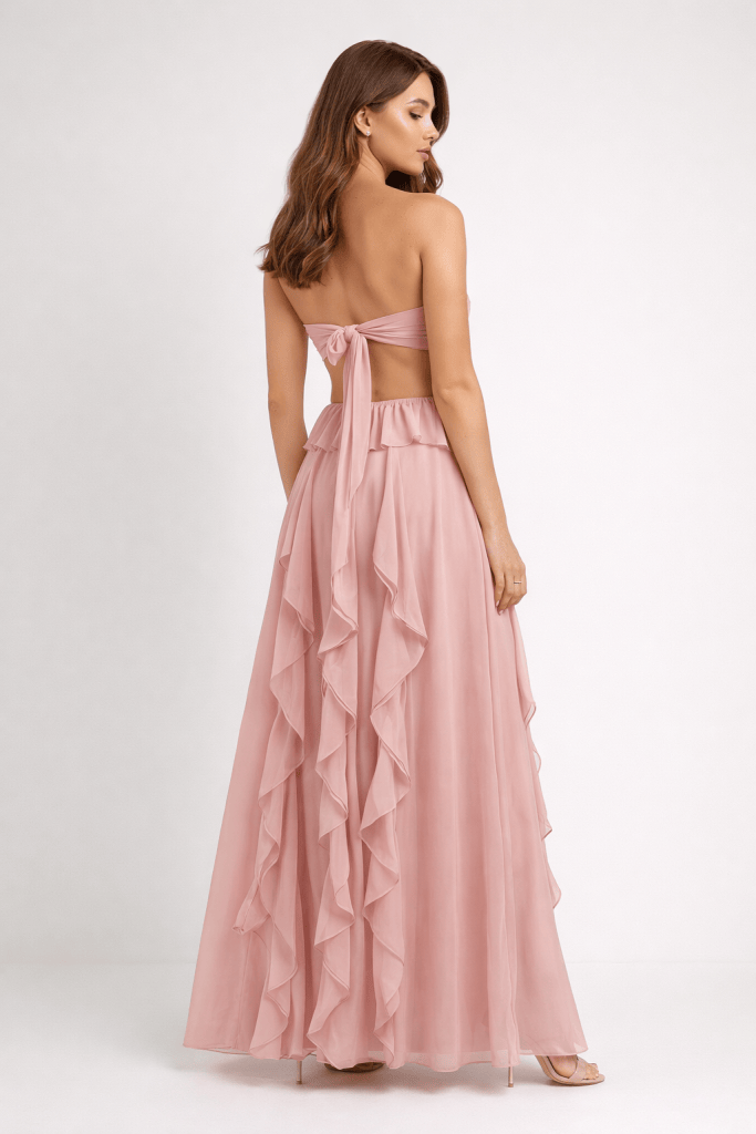 Rosalind™ Strapless Ruffle Maxi Dress