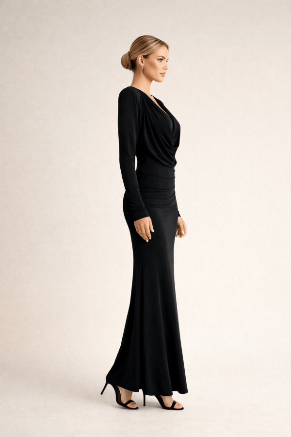Aurelia™ Draped Back Maxi Dress - Image 2