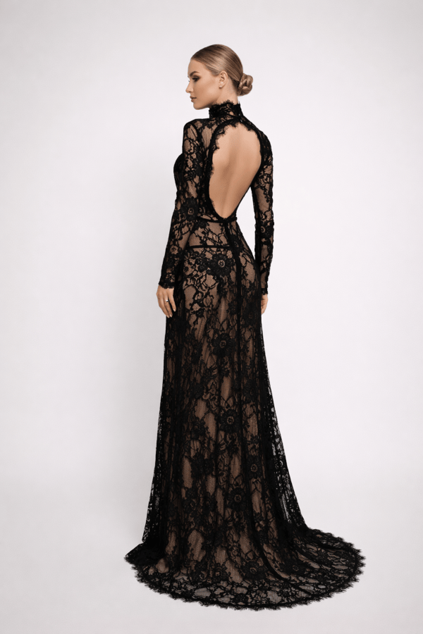 Amoura™ Sheer Cutout Lace Maxi Dress - Image 2