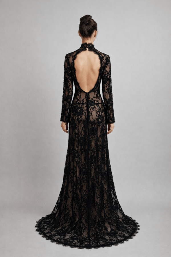 Amoura™ Sheer Cutout Lace Maxi Dress - Image 3