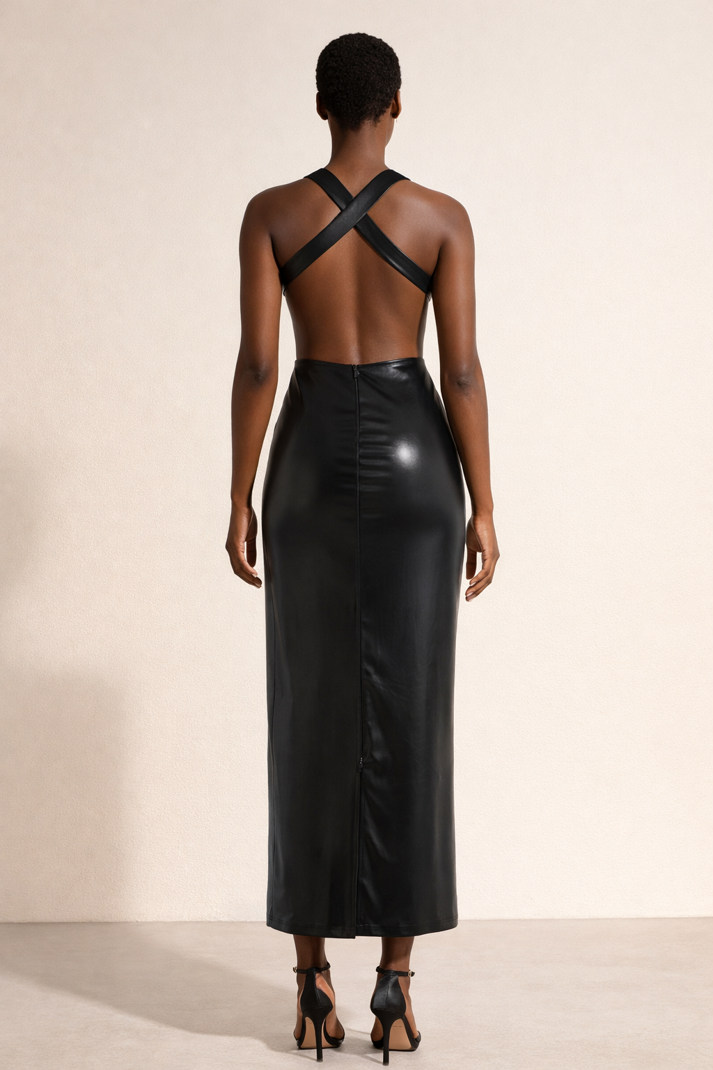 Sable™ Cross Halter Cut-Out Maxi Dress - Image 4
