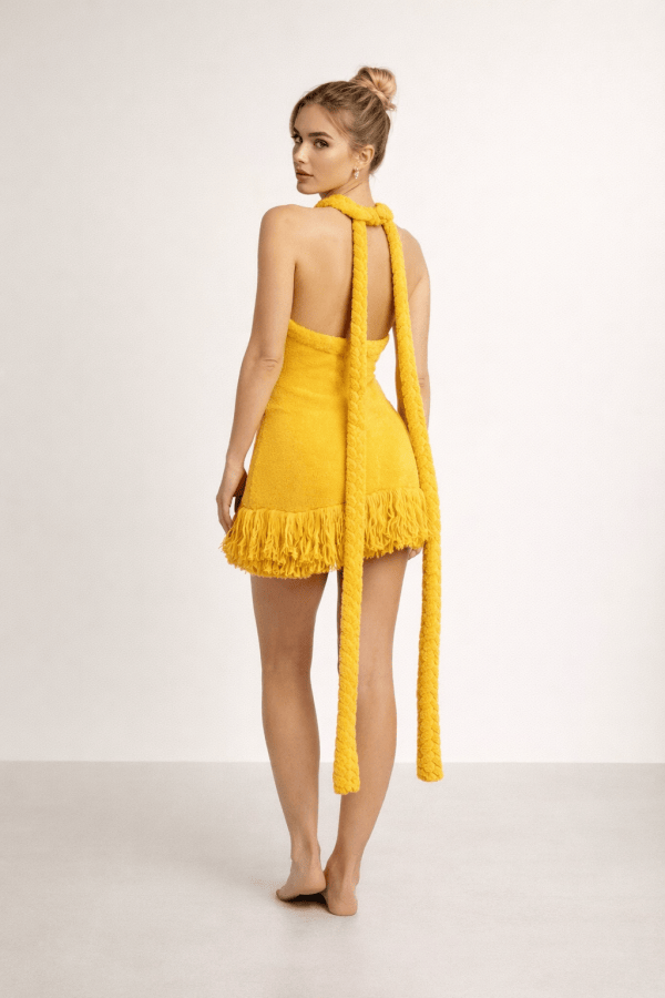 Soleil™ Adjustable Rope Fringe Mini Dress - Image 3