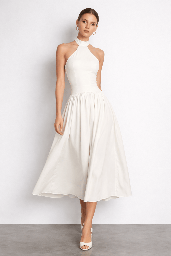 Elysia™ Halterneck Midi Dress