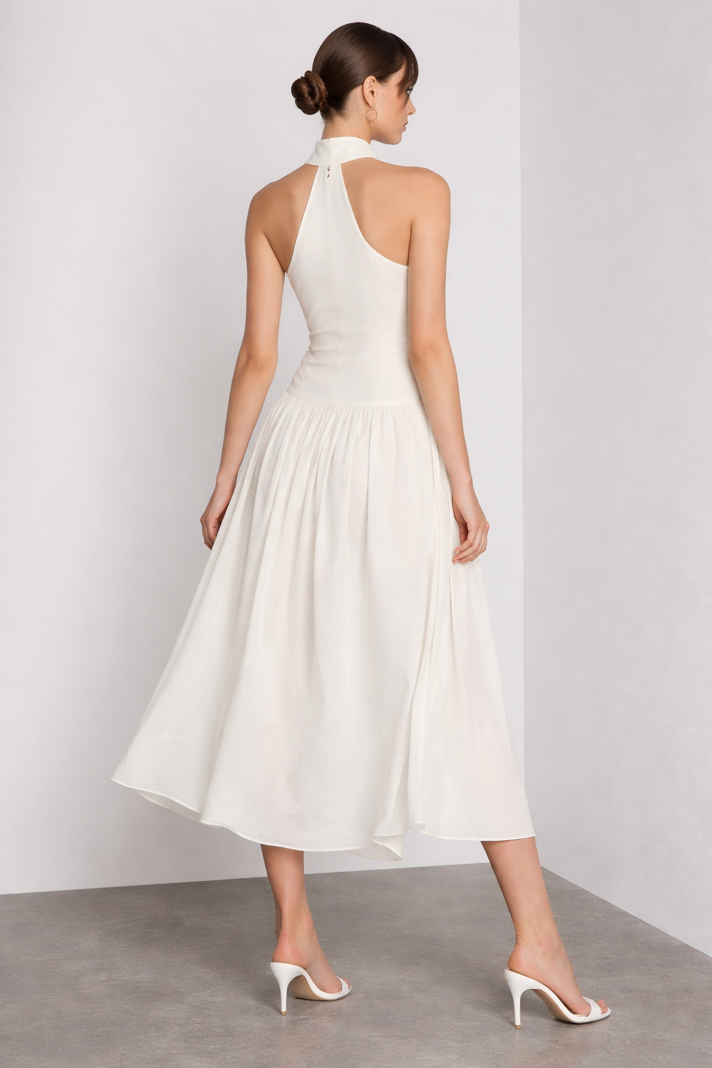 Elysia™ Halterneck Midi Dress - Image 3